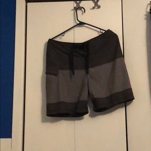 Oakley grey and charcoal board shorts